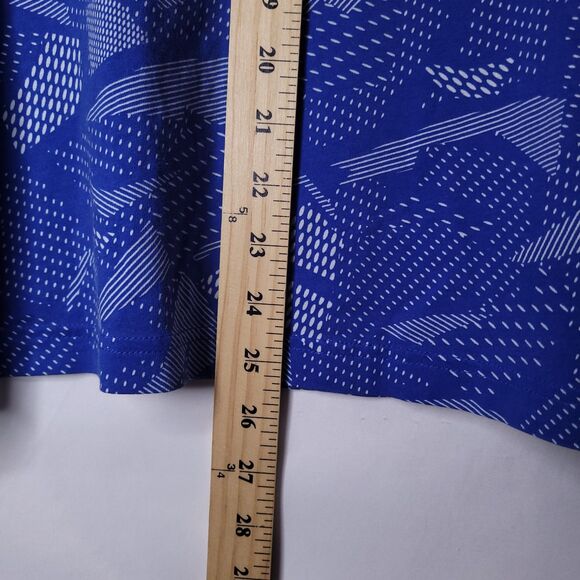 Adidas T Shirt Mens Medium Blue AOP Training - Picture 6 of 11